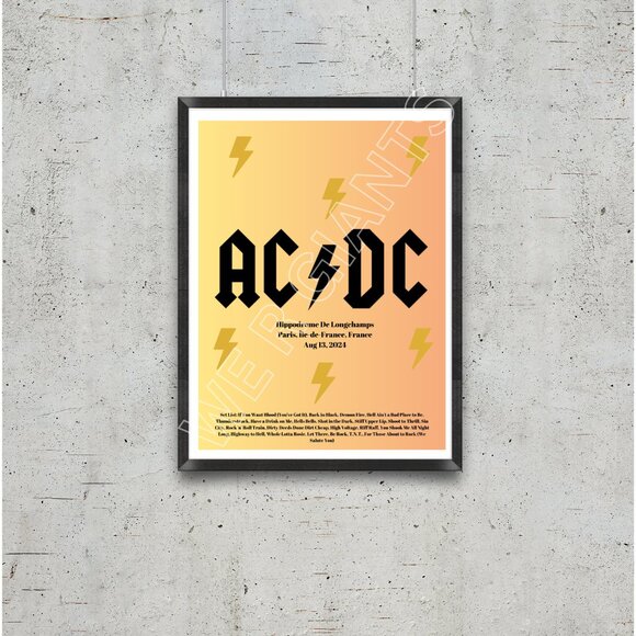 AC/DC France Concert Poster - 18
